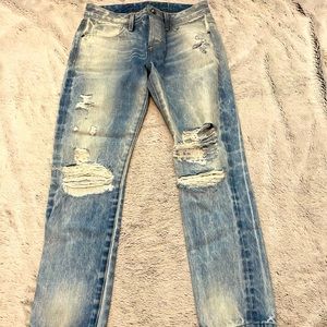 Gorgeous Tortoise jeans distressed jeans